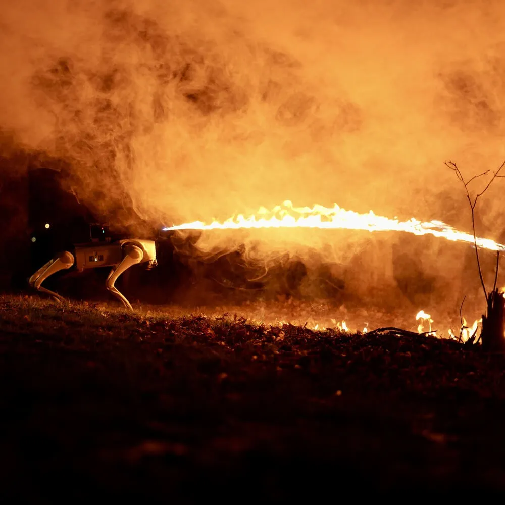 Somehow This ,000 Flame-Thrower Robot Dog Is Completely Legal in 48 States